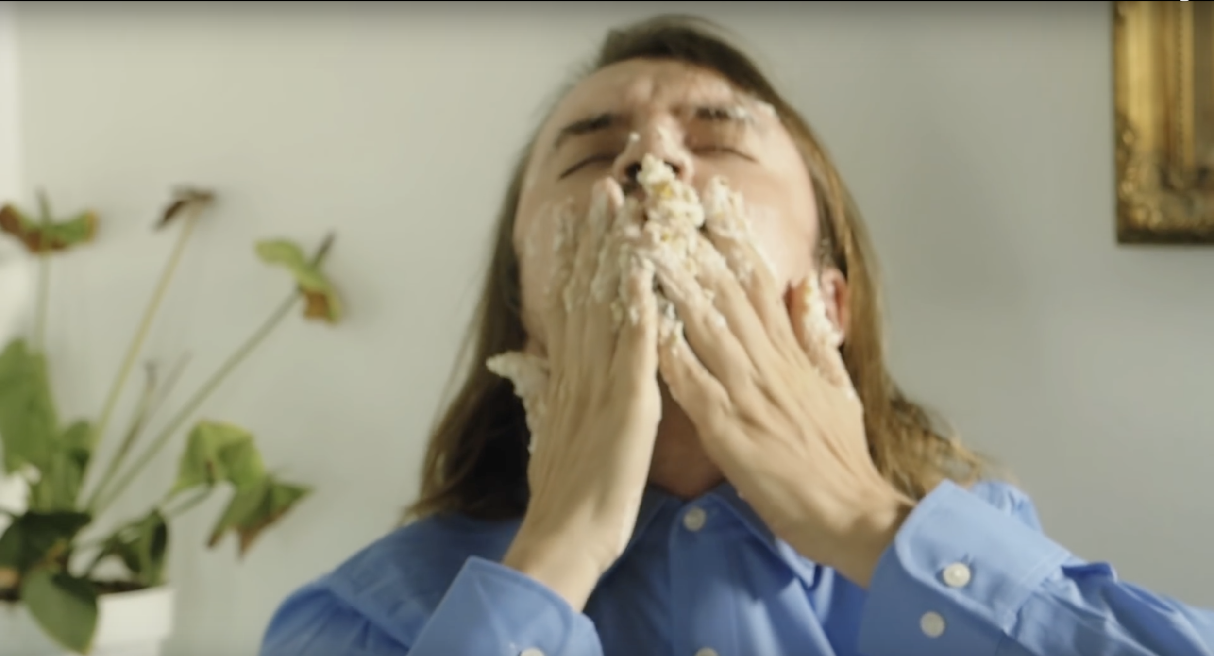 I think you've got something on your face: a cannoli cream facial in “Thank God For Girls”