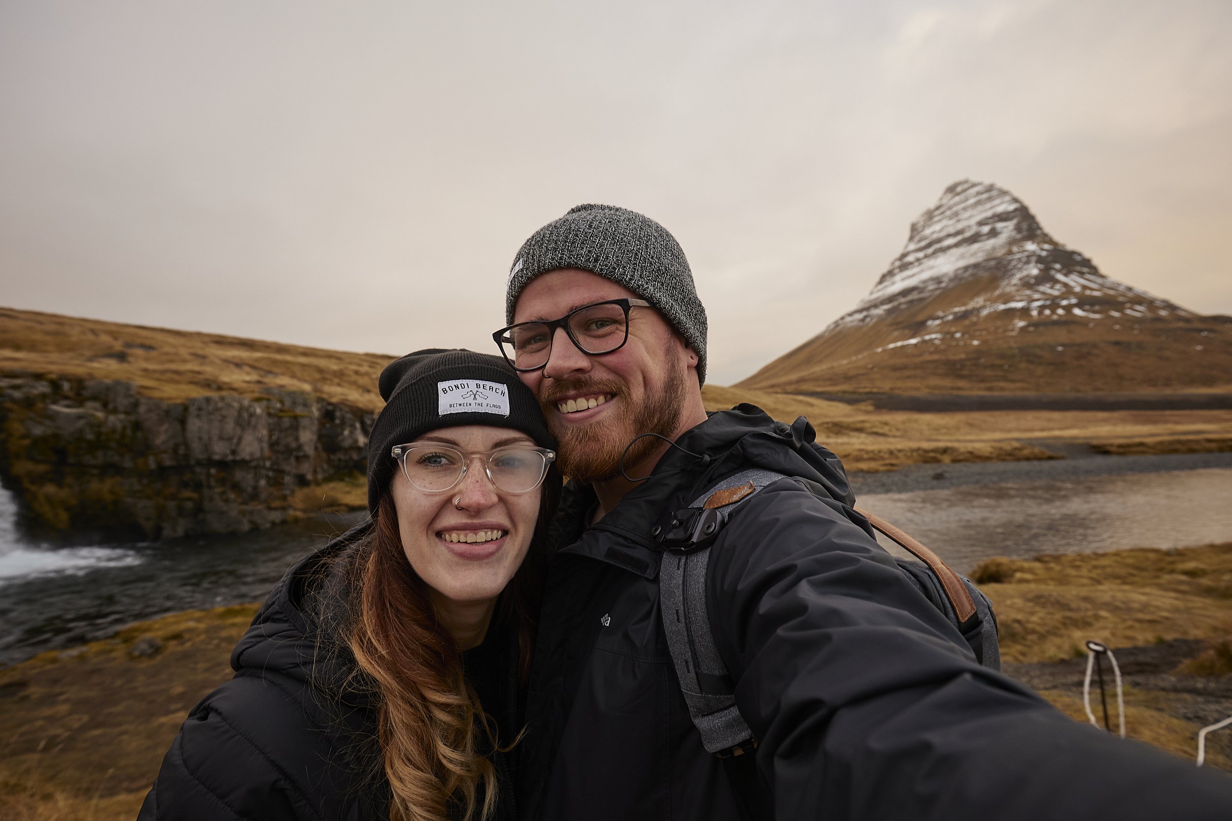 Icelandic Saga: Connor and Krysta's Adventure at Kirkjufell Mountain