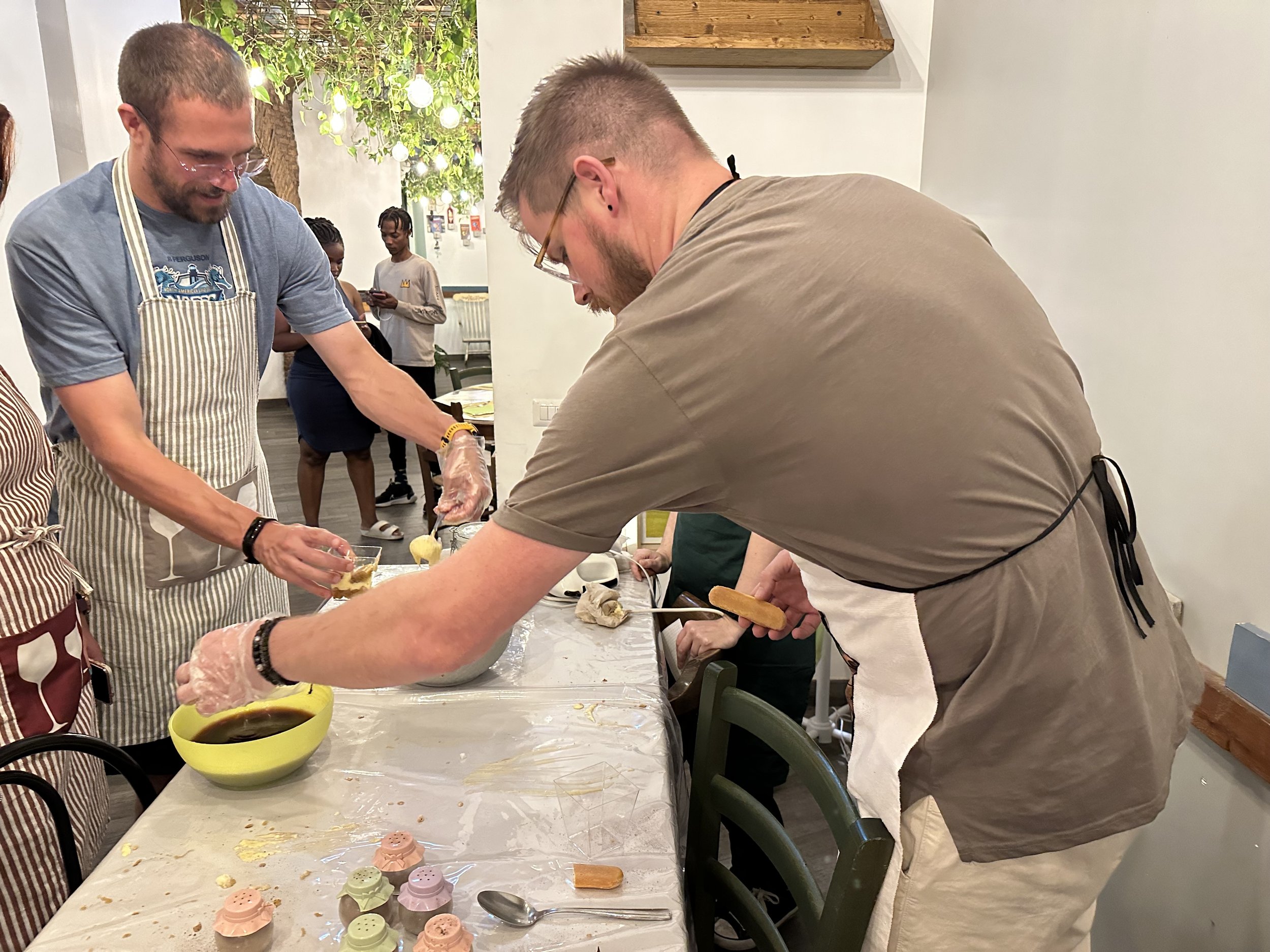 Sweet Times: Connor's Tiramisu Adventure in a Roman Cooking Class