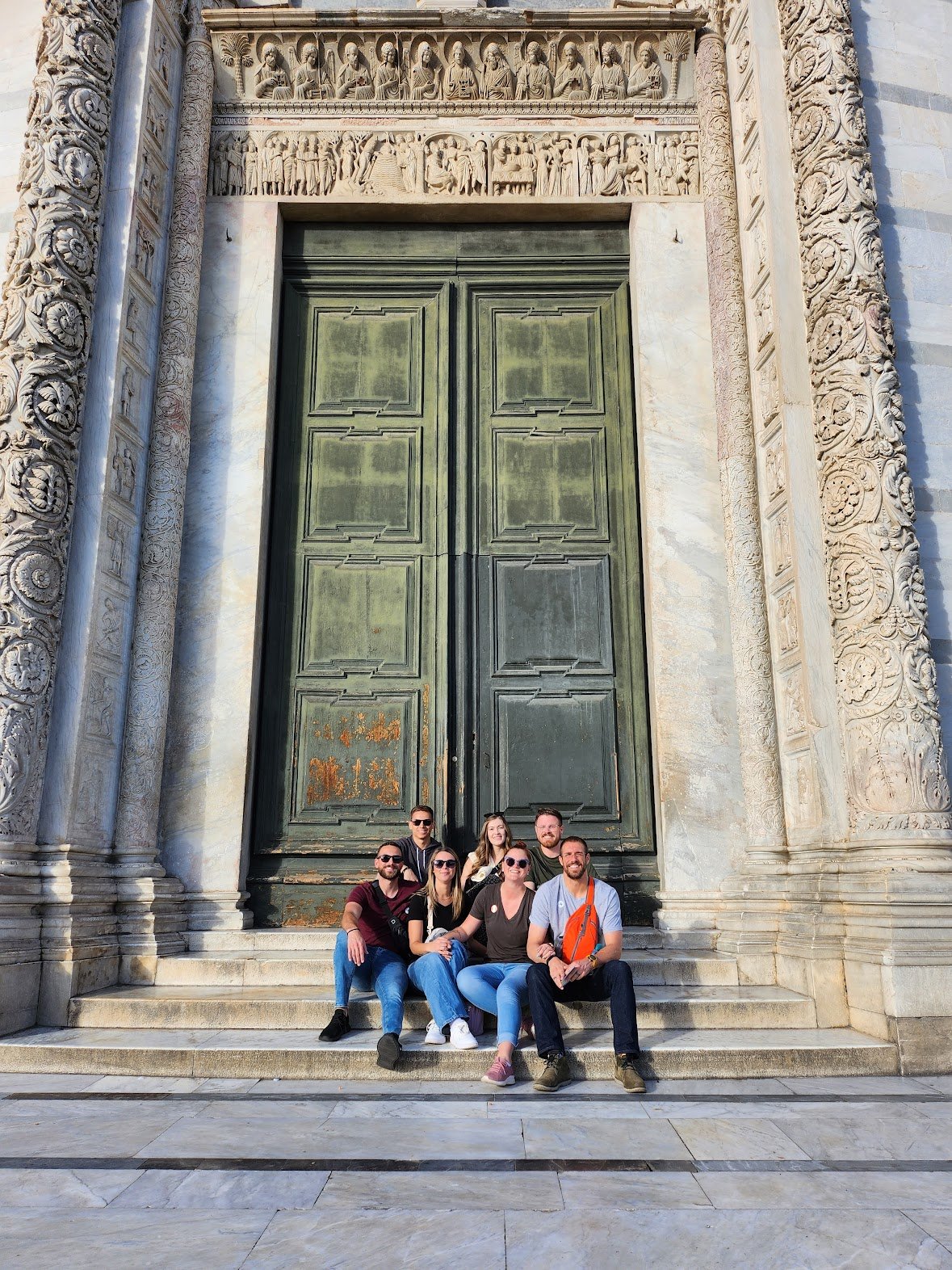 Pisa Baptistry Doors: A Moment of Friendship p