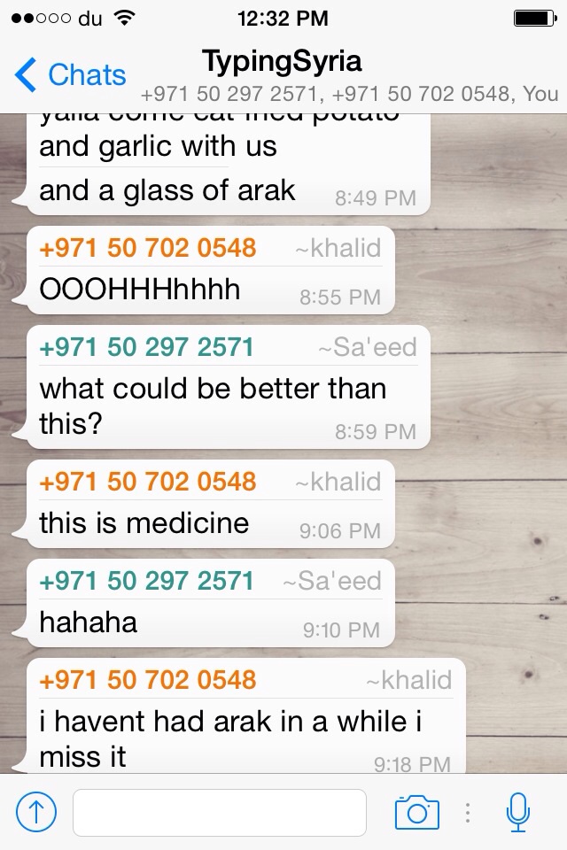 4/8/15, 12:34:25 PM: how people cope w/trauma and fear - substances as medicine - Age 22, United Arab Emirates