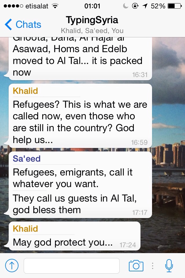 4/8/15, 1:05:15 AM: Refugees, immigrants, emigrants, nationals, locals, expats, we all have labels that dictate our position on behavior. What makes us expats and not immigrants? - Age 23, United Arab Emirates