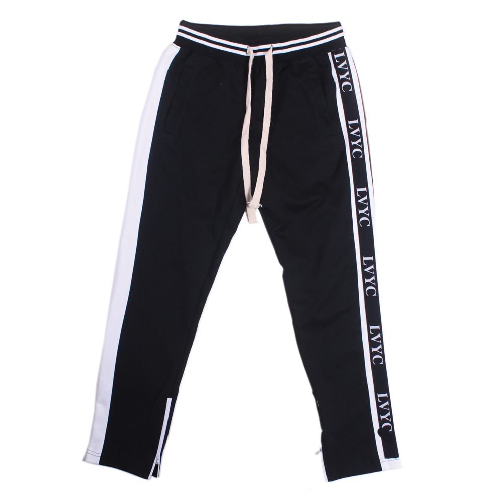 LVYC rib logo stitch cotton jogger sweatpants — LVYC