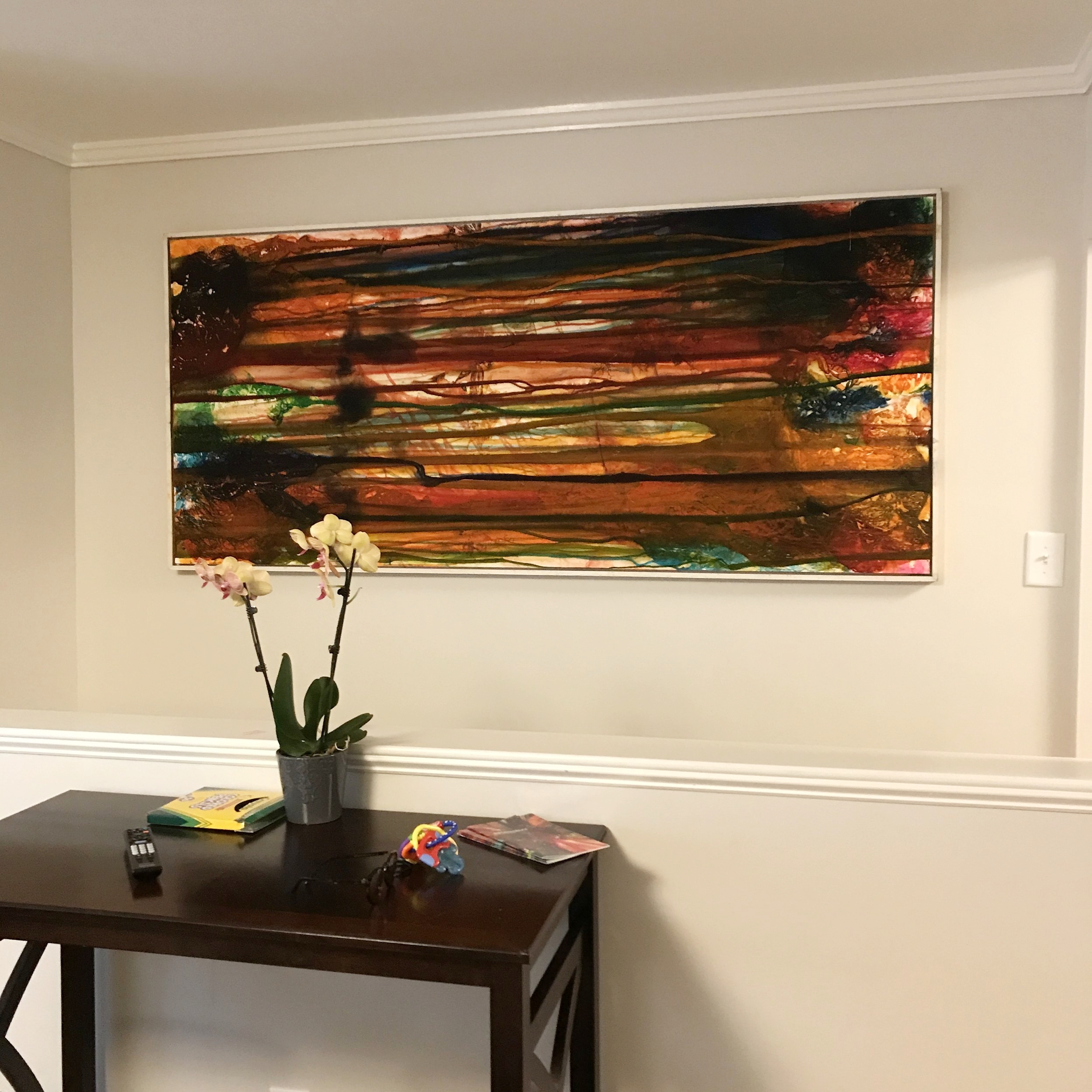 And Then I Decided To Stop Crying - Framed Monoprint (available)