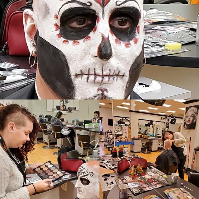 Just another fun day at French Academy! Love what I do ❤ #frenchacademyofcosmetology #cosmetologyschool #makeup #lovewhatido #springlakemichigan #cosmetology