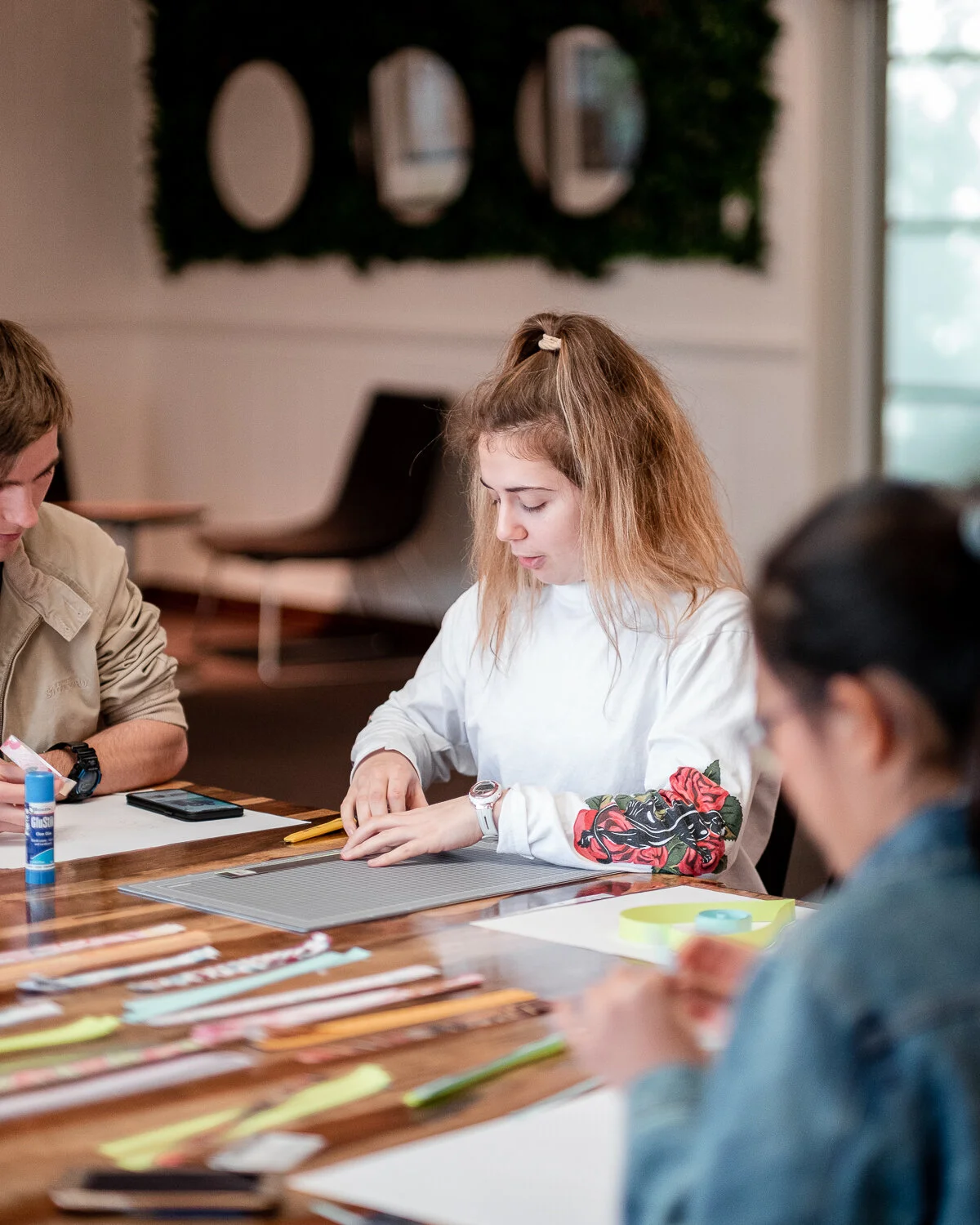  Bonnie teaching an art class to our residents 