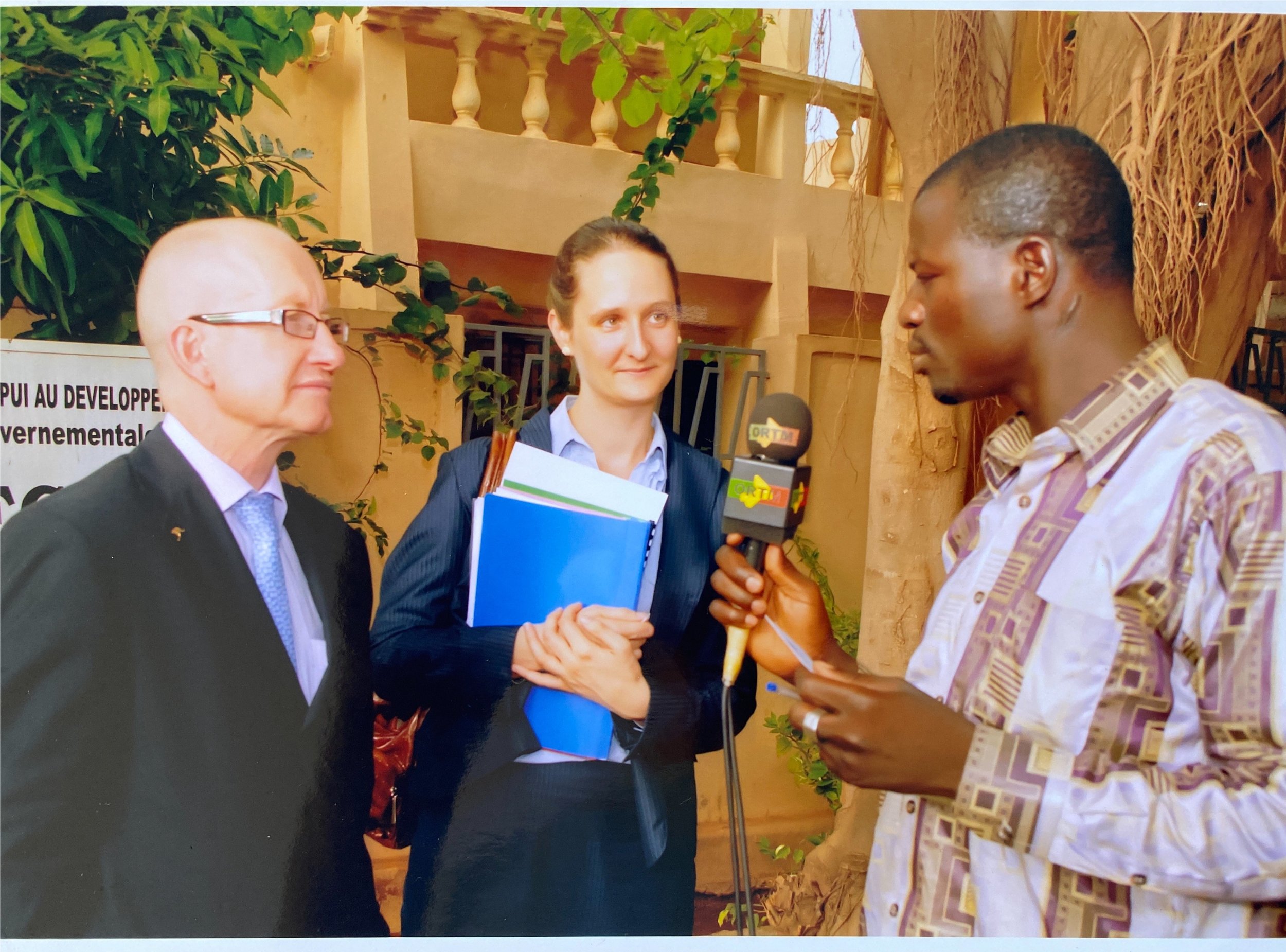 Mali - 2012 - translating for Australian Ambassador Billy William to Malian National TV.jpg