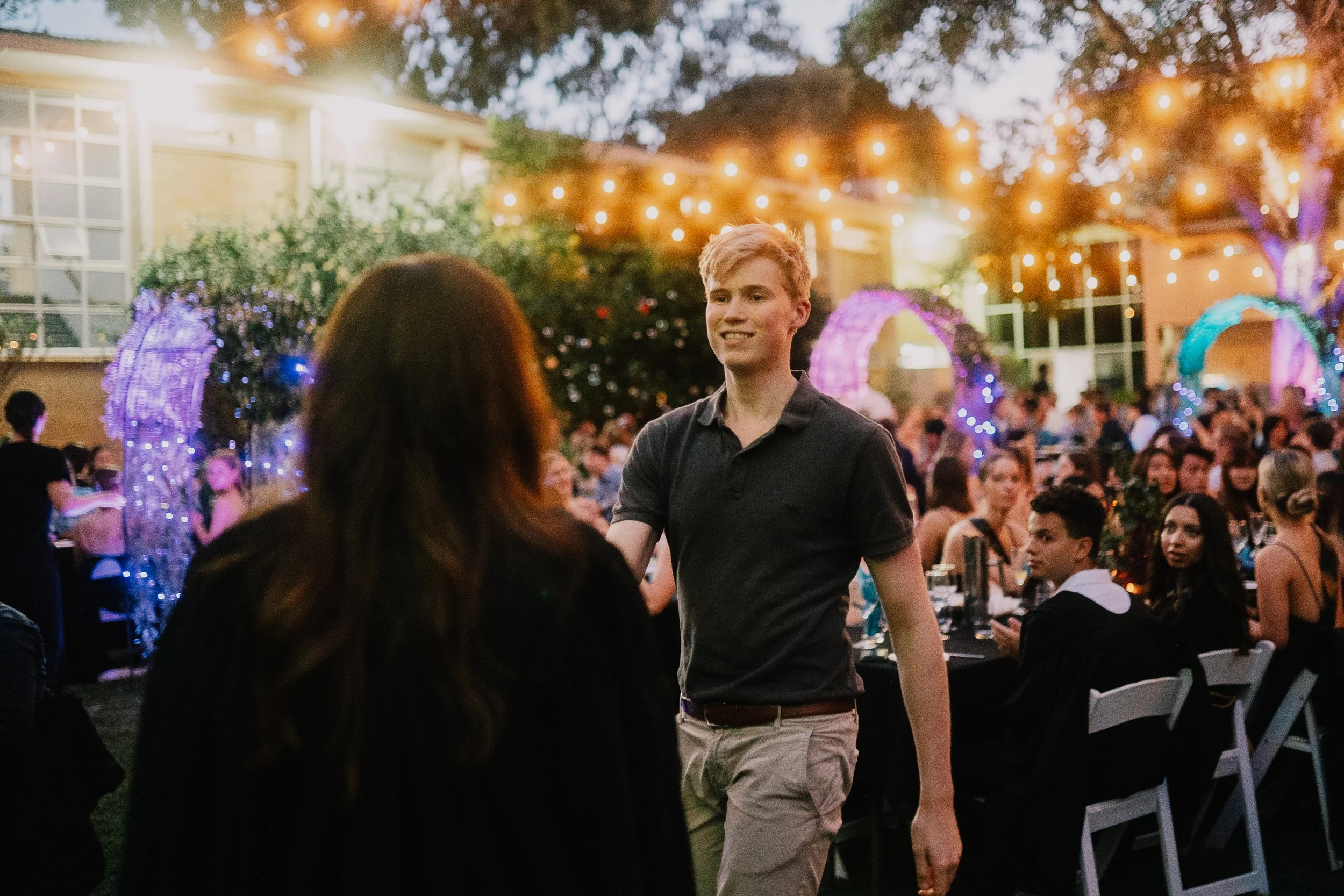 Caleb at his Graduation Dinner, St Catherine’s College UWA