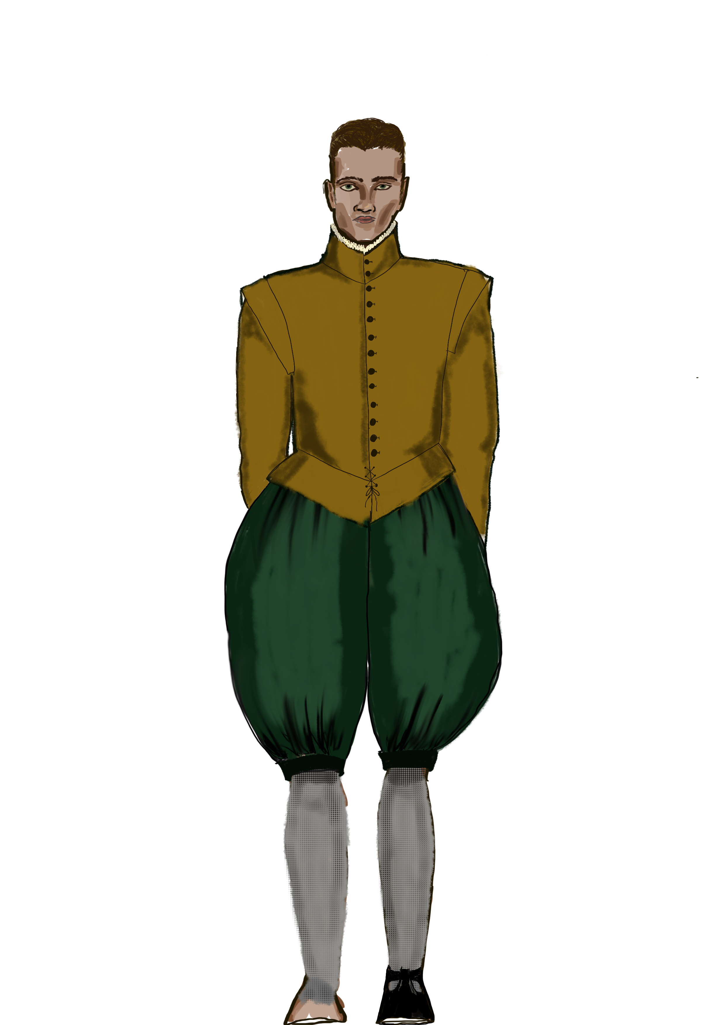 Illustration of the doublet and breeches