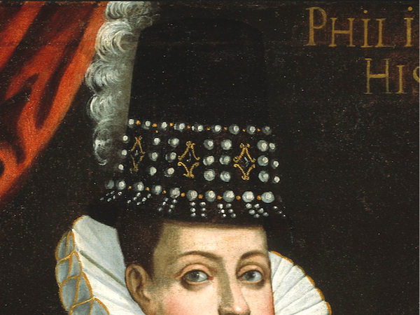 A closeup of the hat.