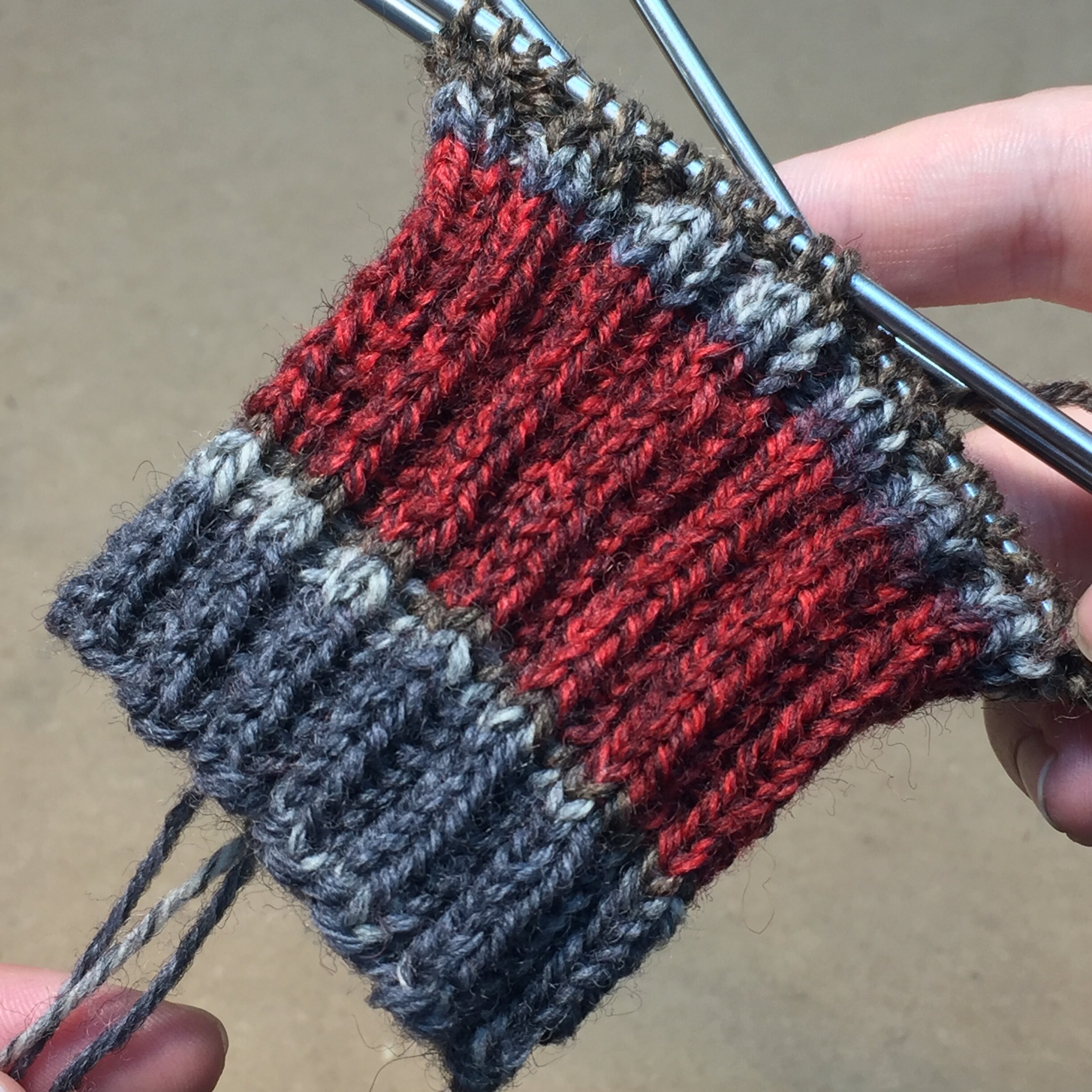 Yarn: Paton Kroy Socks in Cadet Colors