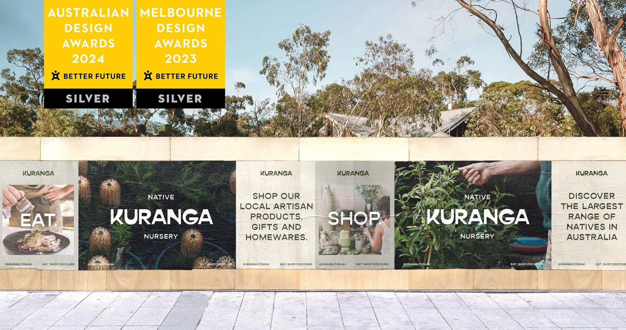 Kuranga Nursery - Custom Font Design applied to hoarding