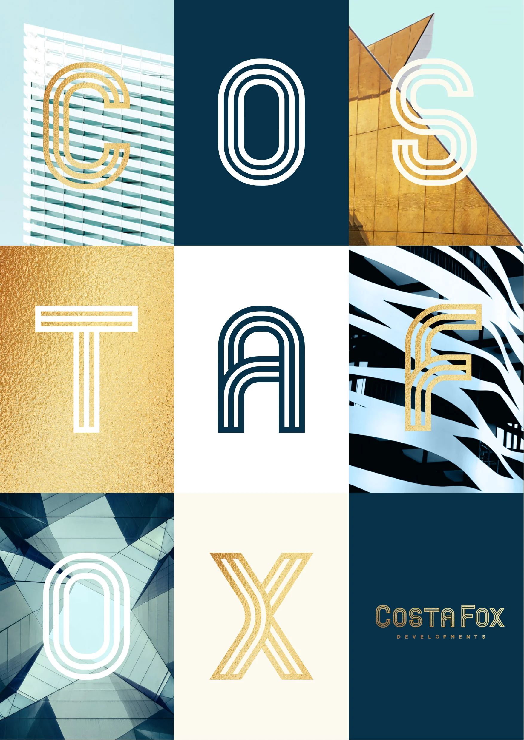 CostaFox Property Developer Branding applied to front cover of book