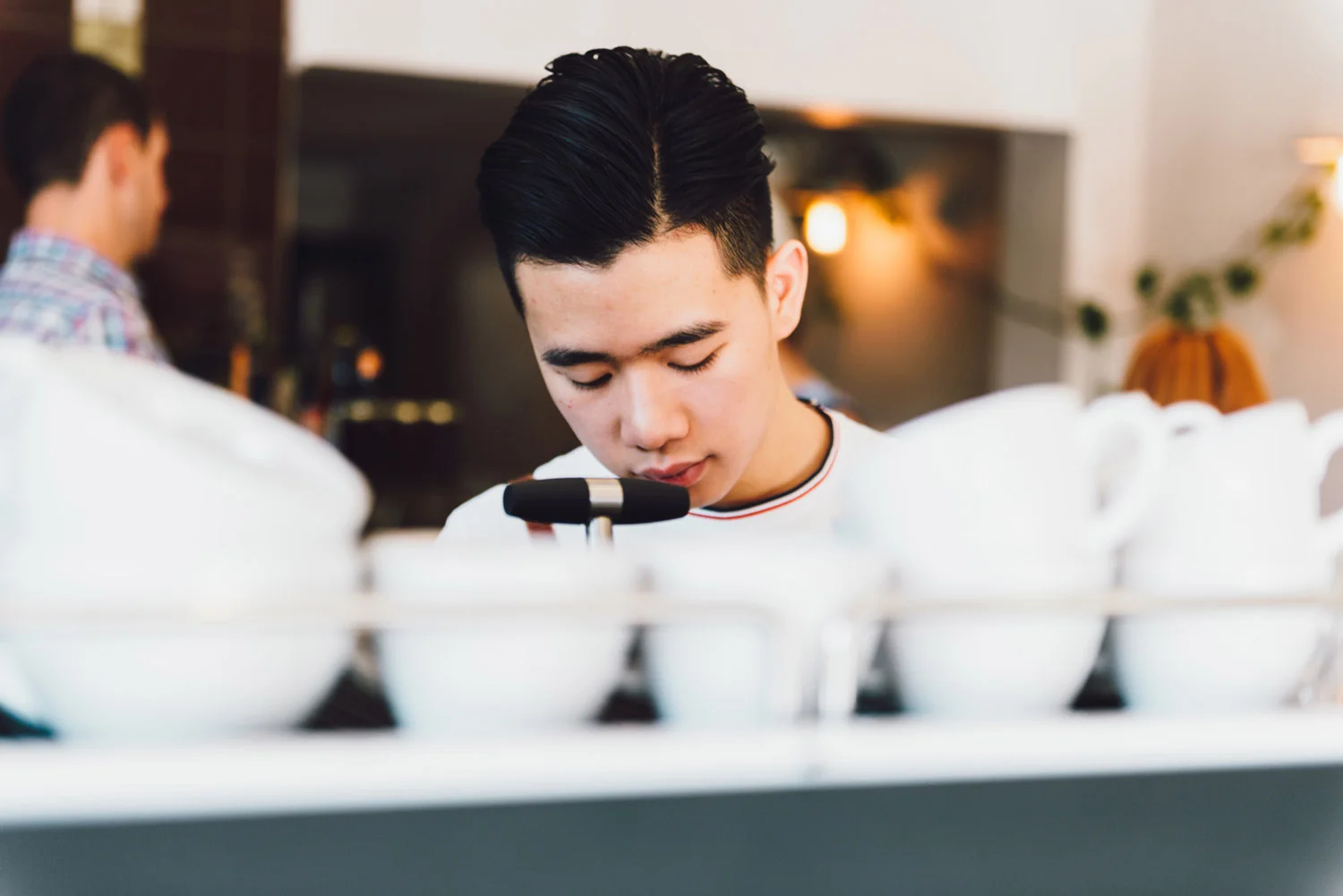 Lifestyle Property Development photoshoot barista making coffee