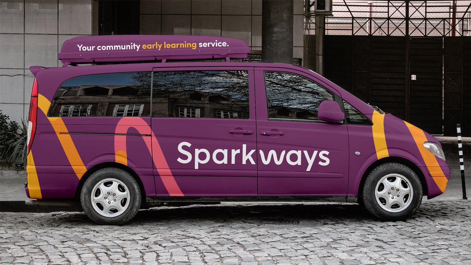 Sparkways branded car with full decal 