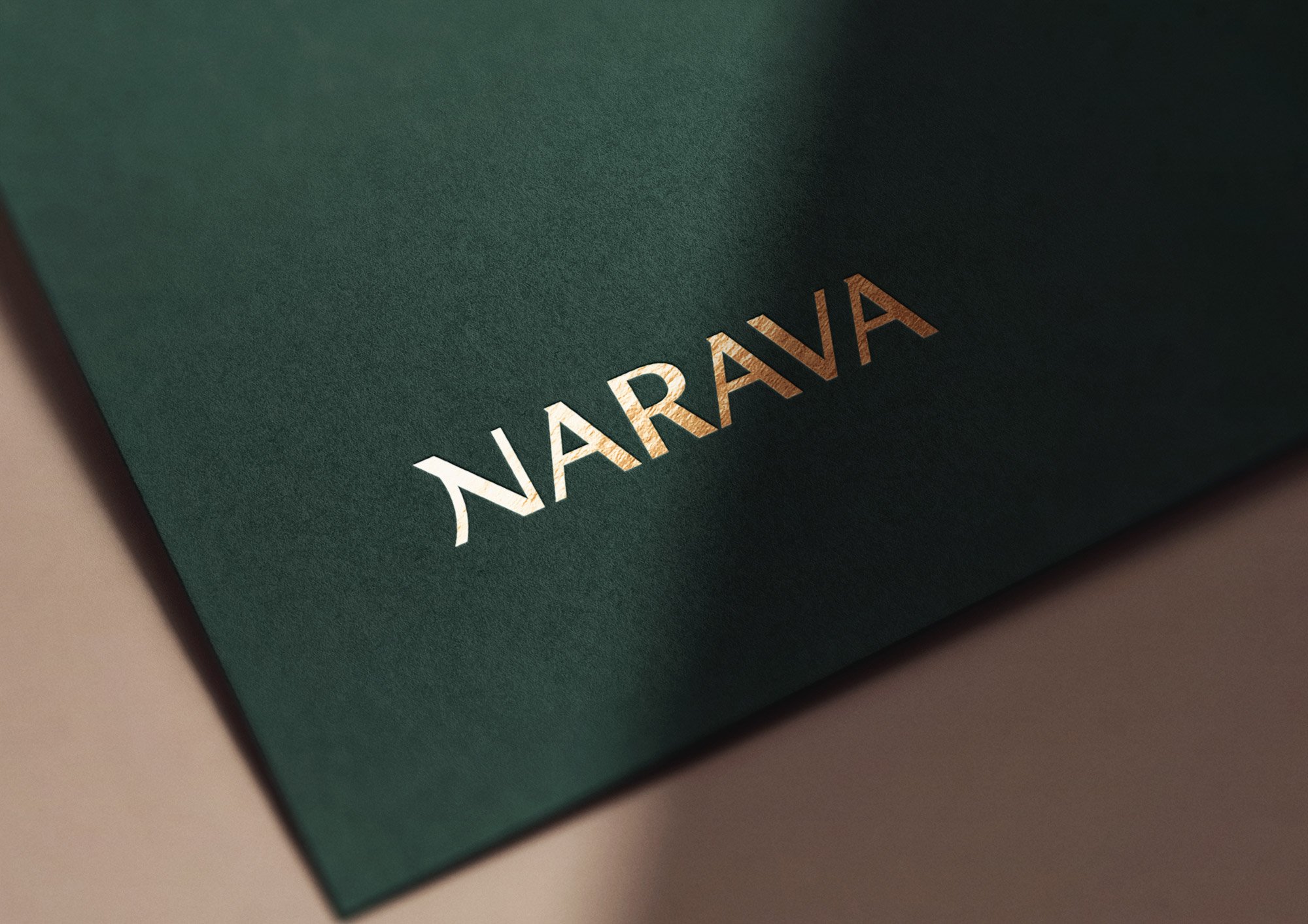 Narava Logo Gold Foil
