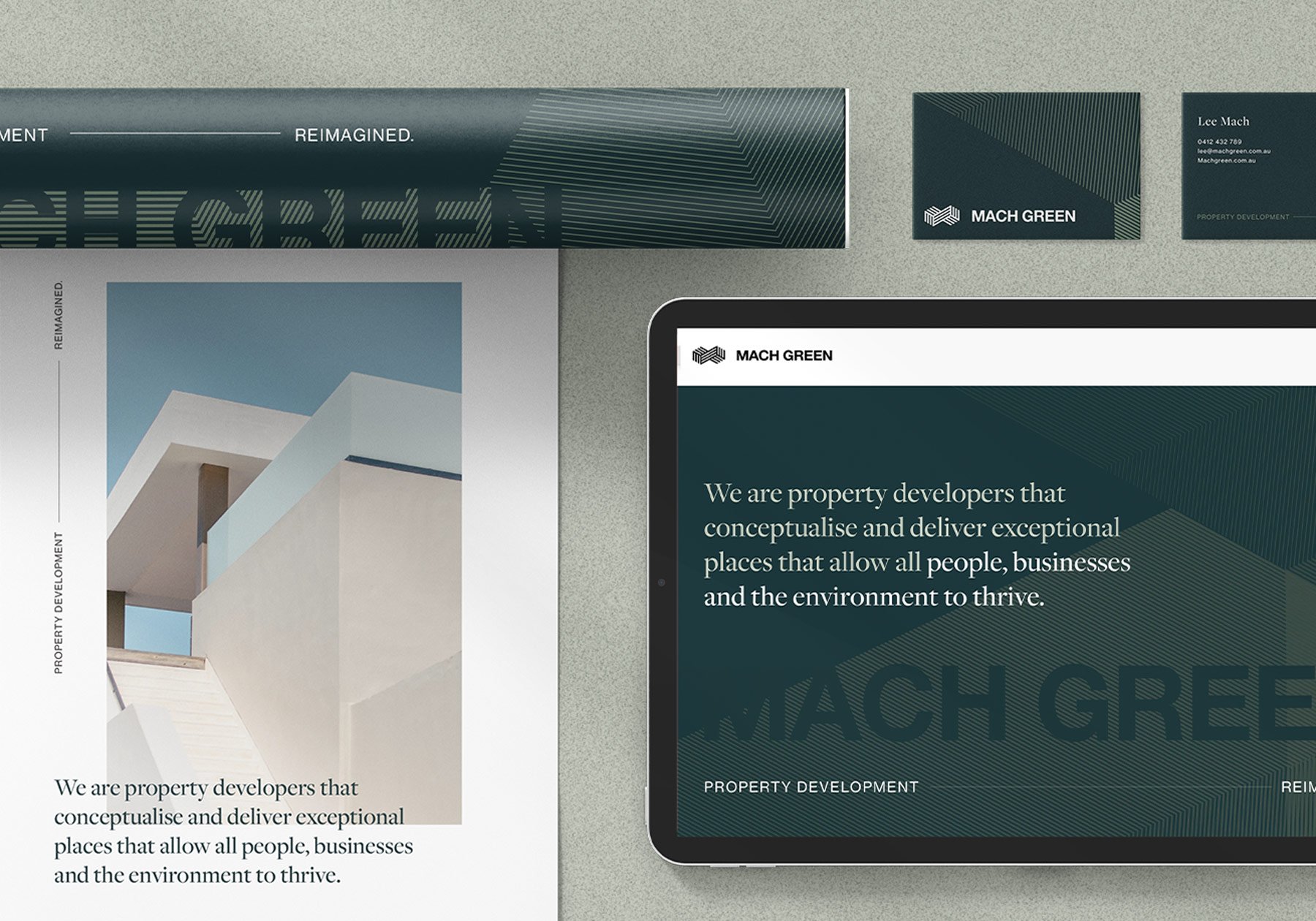 Mach Green Property Developer Detail shot of Stationary Design