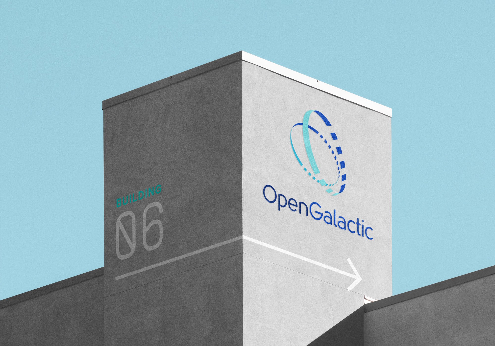 Signage design for Open Galactic