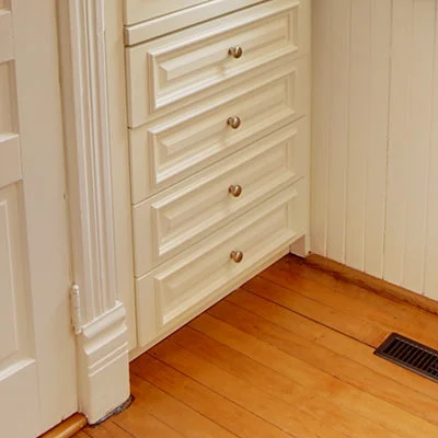 STORAGE AN ISSUE? We bet that storage is always an issue, especially in an older home. One option is to take advantage of some existing space and add cupboards that blend with the age and style of the house. You’ll be surprised how many places you can use.