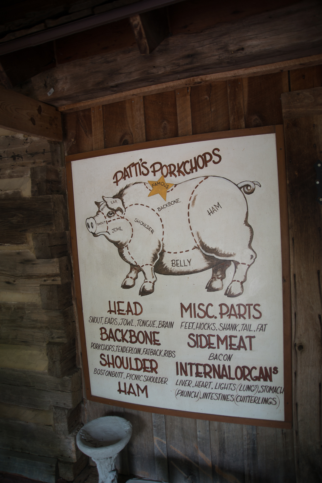 Patti's is known for their huge chops, but none of us even ordered one! The food is great, the servers are sweet and the whole place is just filled with cute, kitschy ideas.