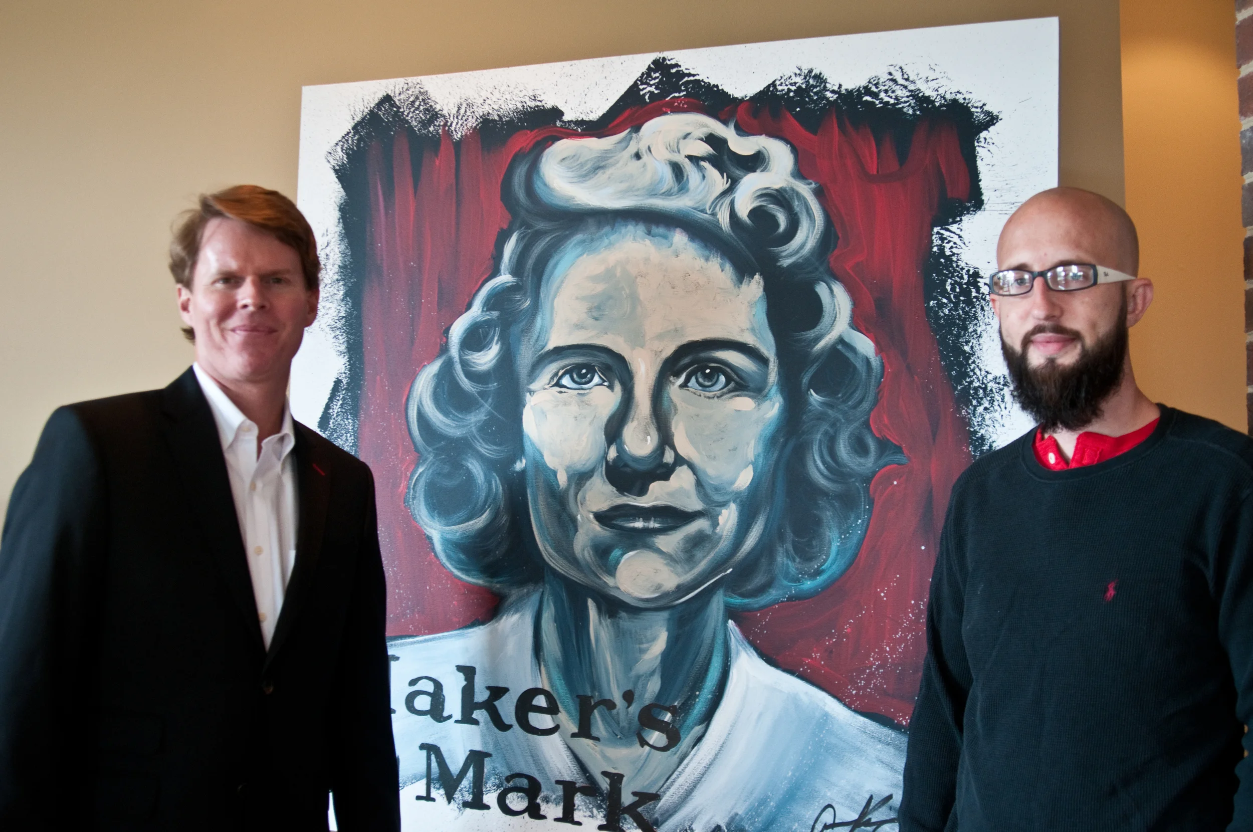 Aaron Kiser , an Owensboro painter, was commissioned to paint live during the Hall of Fame Luncheon. Congratulations to Maker's Mark ! 