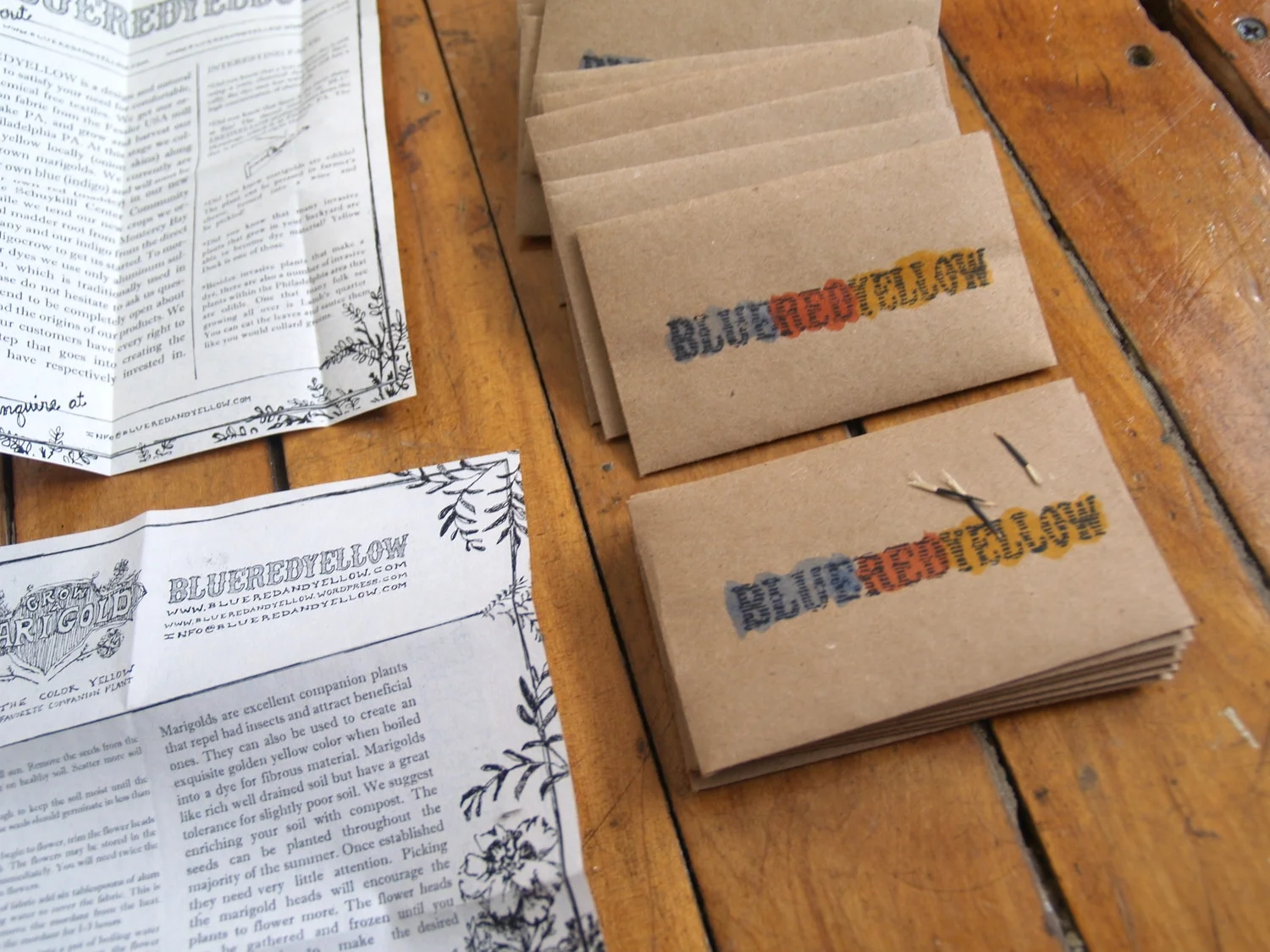 BUSINESS CARD SEED PACKETS