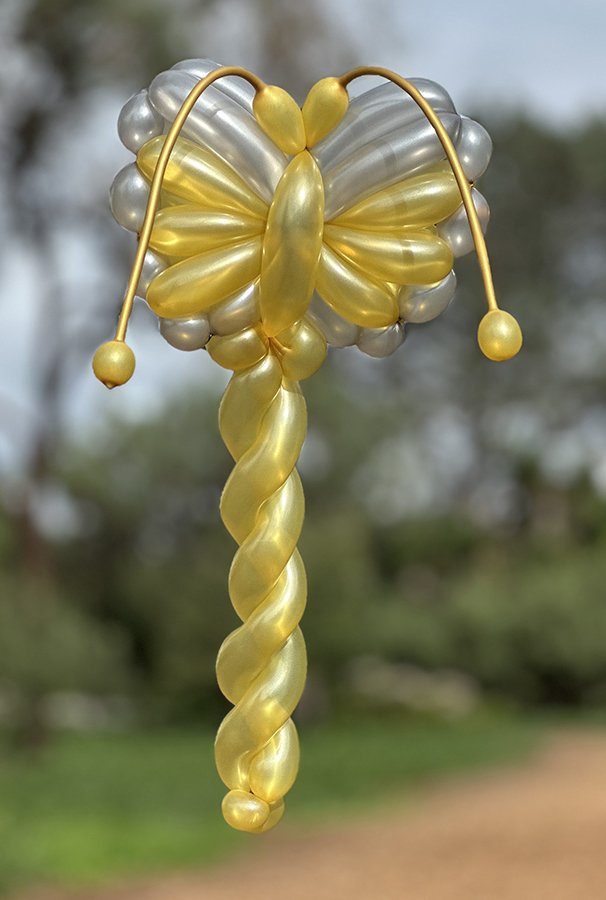 Balloon Twisting Sculpture - Butterfly Wand - Ruby Sojka - Redondo Beach