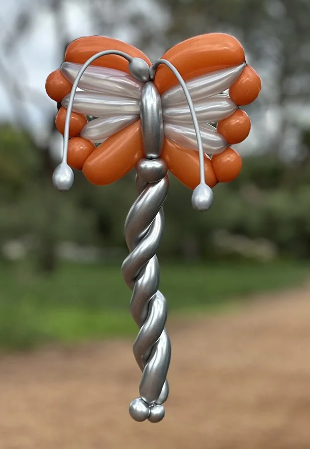 Balloon Twisting Sculpture - Butterfly Wand - Ruby Sojka - Redondo Beach