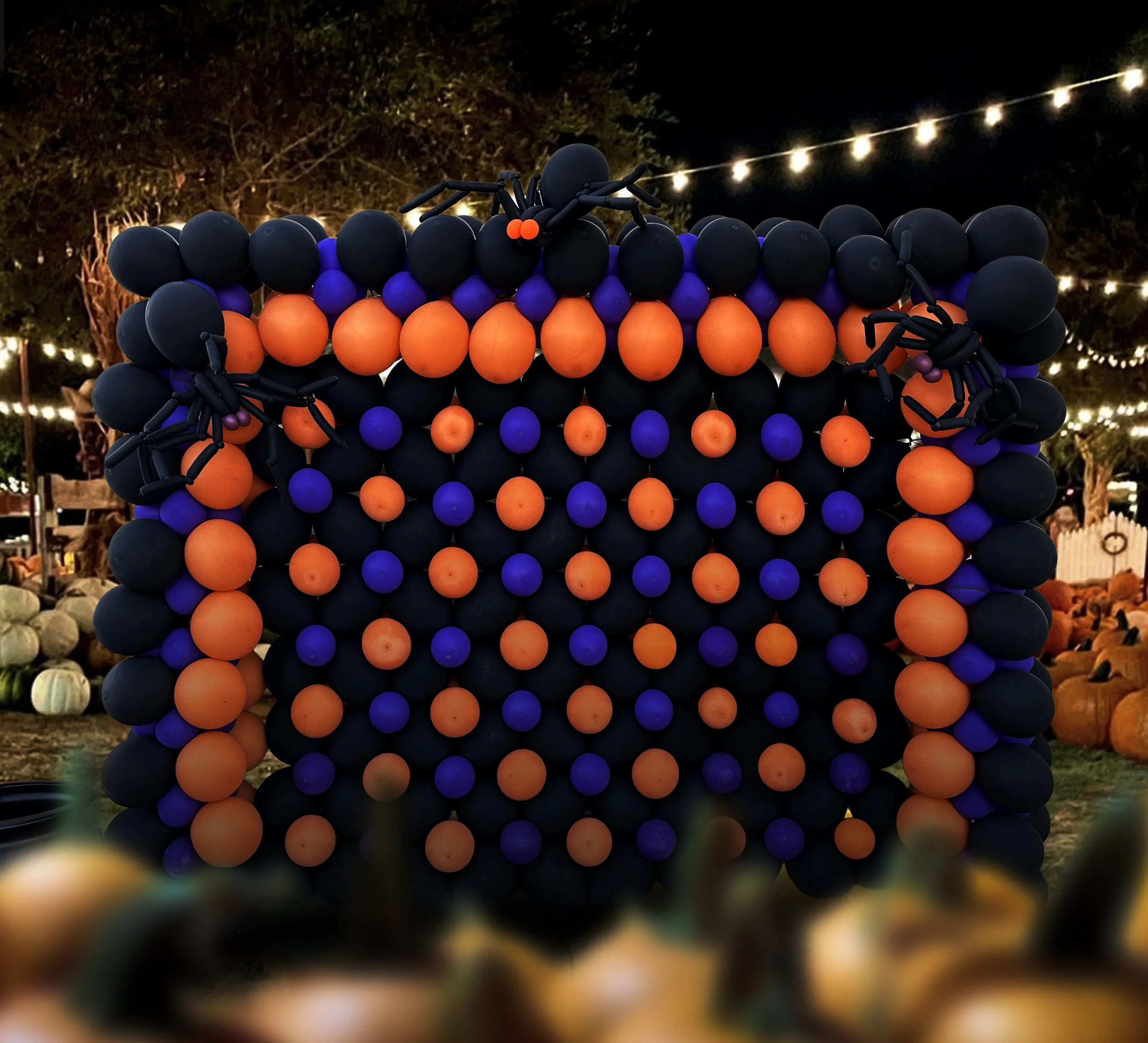 Balloon Installations - Halloween Step-N-Repeat - Ruby Sojka - Redondo Beach
