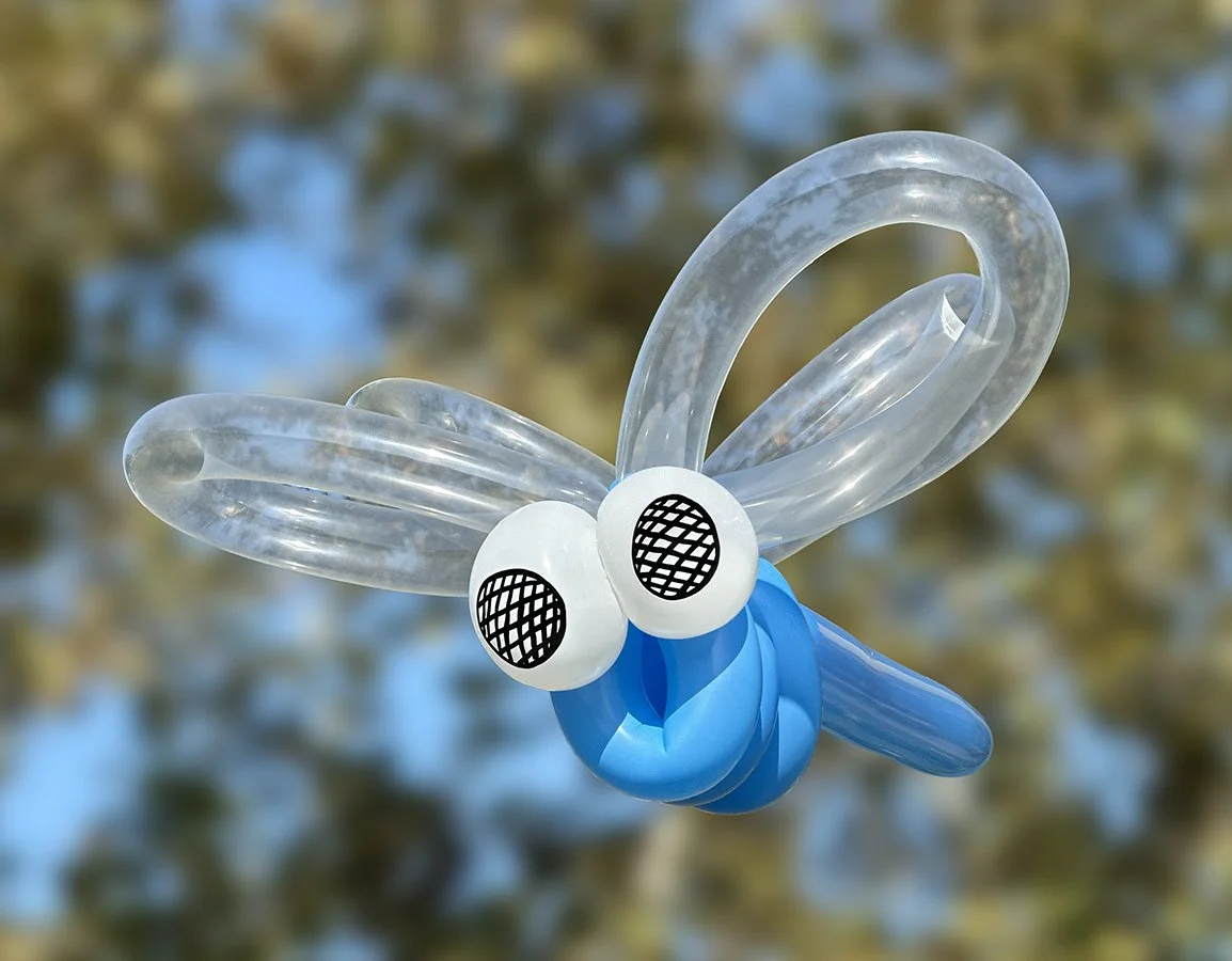 Balloon Sculptures - Dragonfly - Ruby Sojka - Redondo Beach