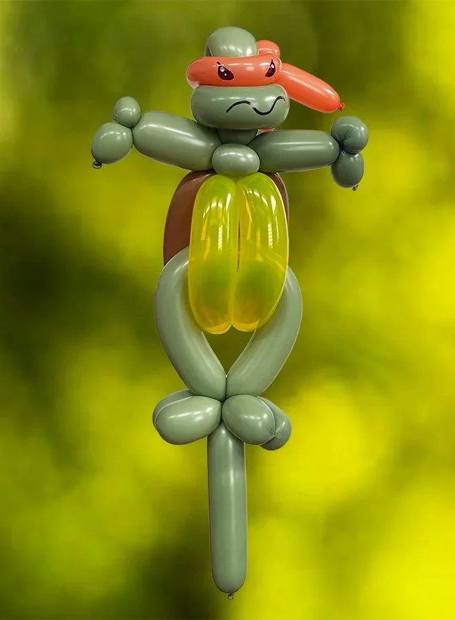Balloon Twisting Sculpture - Ninja Turtle - Ruby Sojka - Redondo Beach