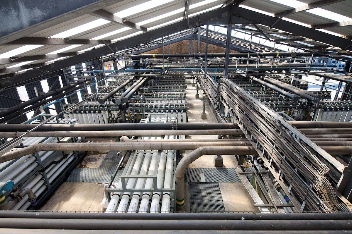 The reverse-osmosis plant