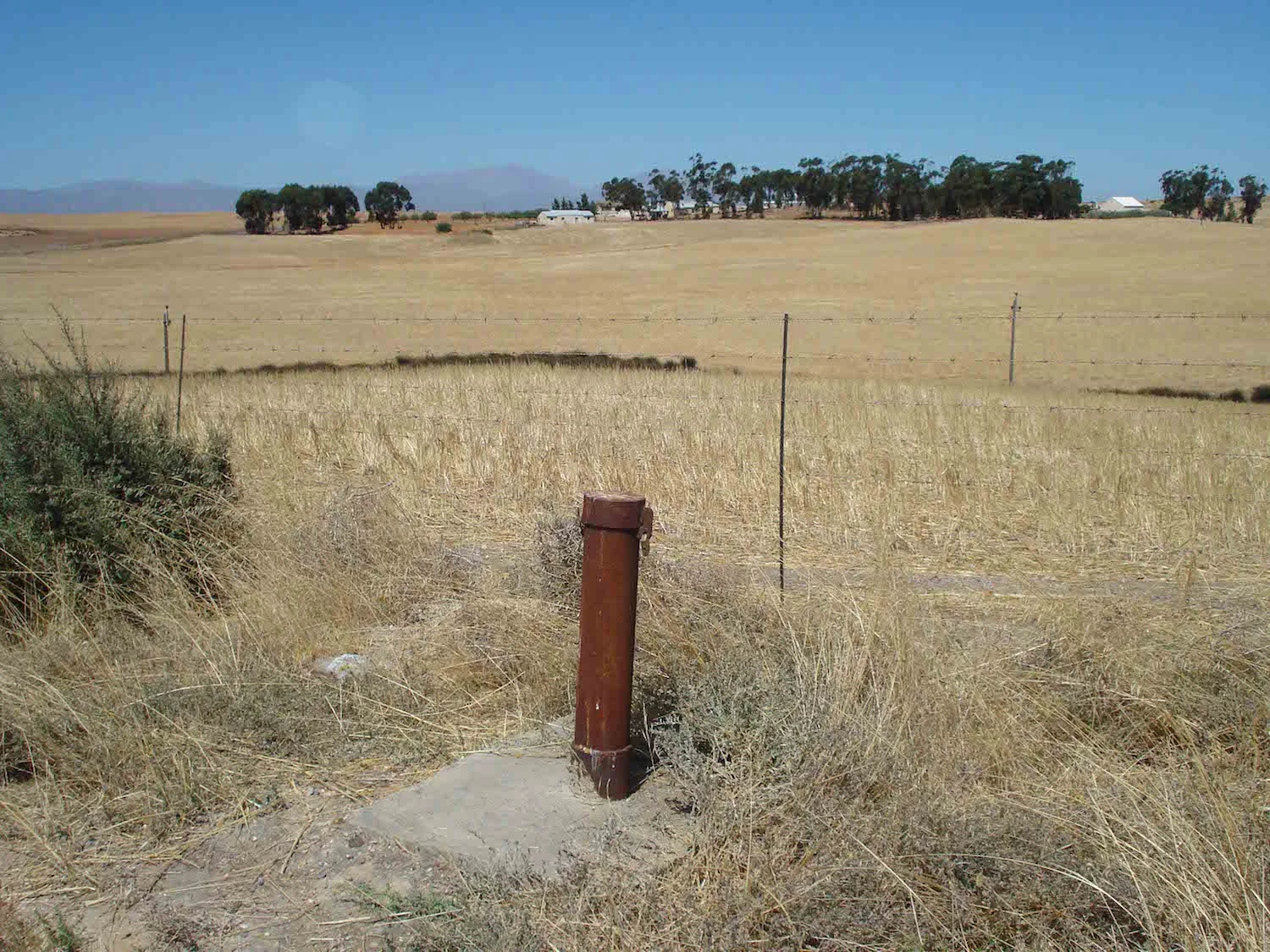 Groundwater monitoring well near Picketburg.