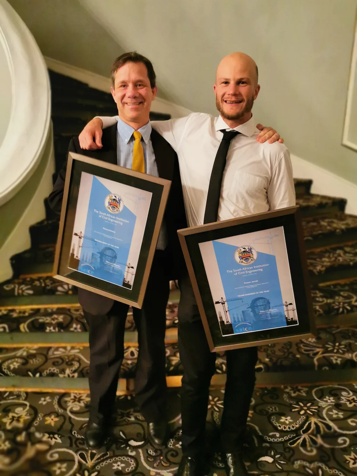 Richard Emery, a JG Afrika Executive Associate, was nominated “Technologist of the Year” and Associate, Bobby Jarratt, “Young Engineer of the Year”.