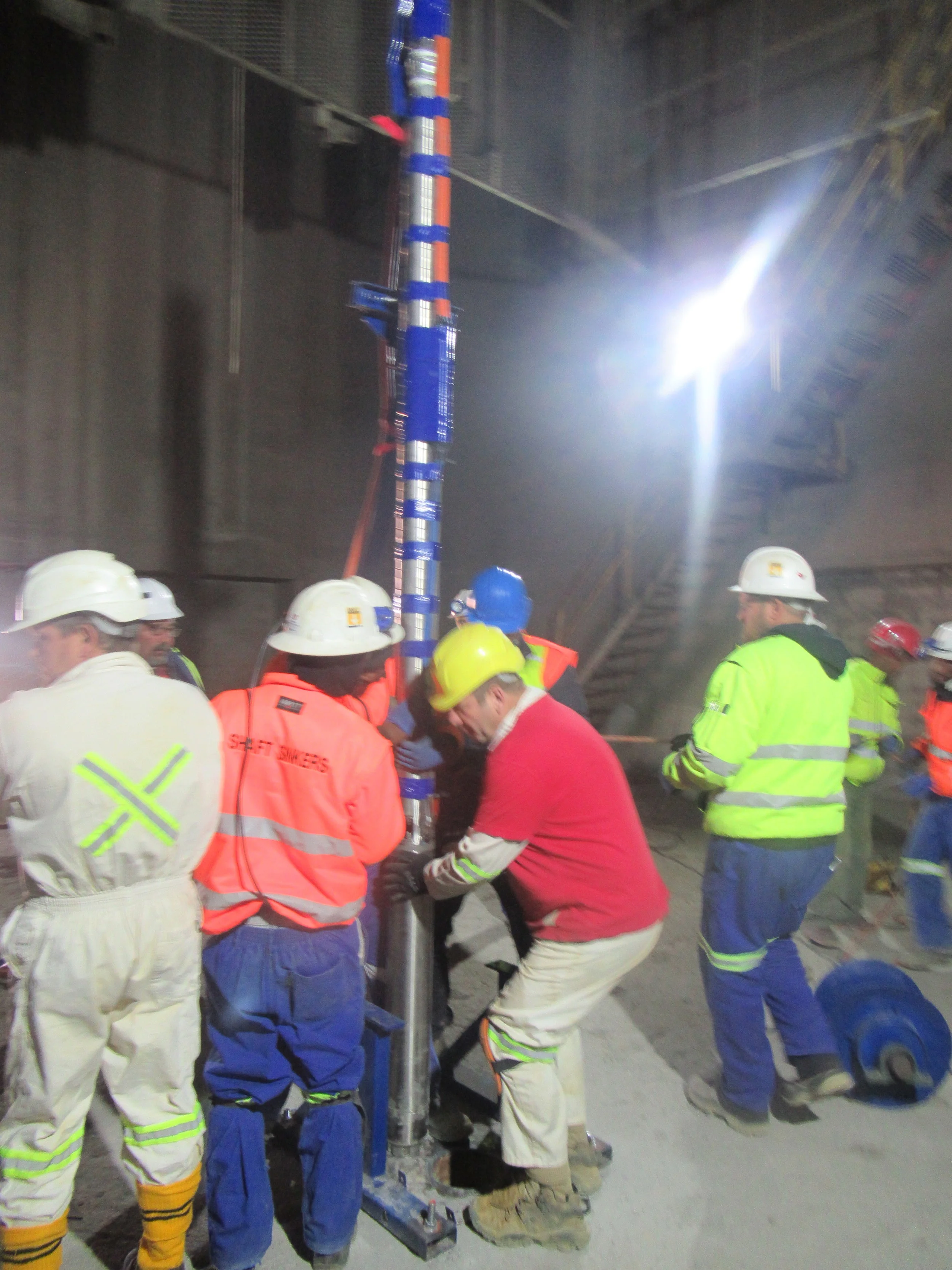 Deepset Flexible Riser 400m installation at Prieska Copper Mine