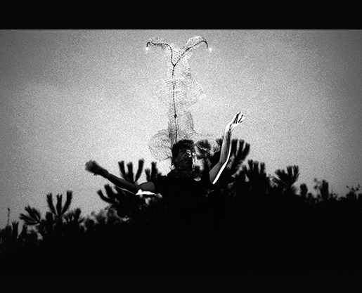 Ivo Papadopoulos in Numina , Etruscan necropolis, Cerveteri, Italy, 2000 (ph. Massimiliano Botticelli)