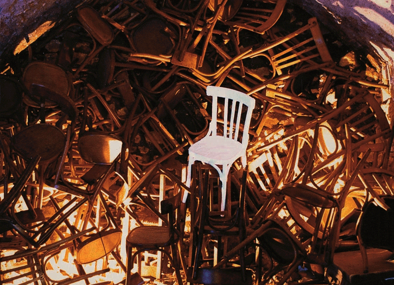 Città delle ombre, private cellars and garden, Fara Sabina, Italy, 1991 (ph. Gatd)