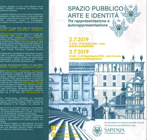 SPAZIO PUBBLICO, ARTE E IDENTITA'
