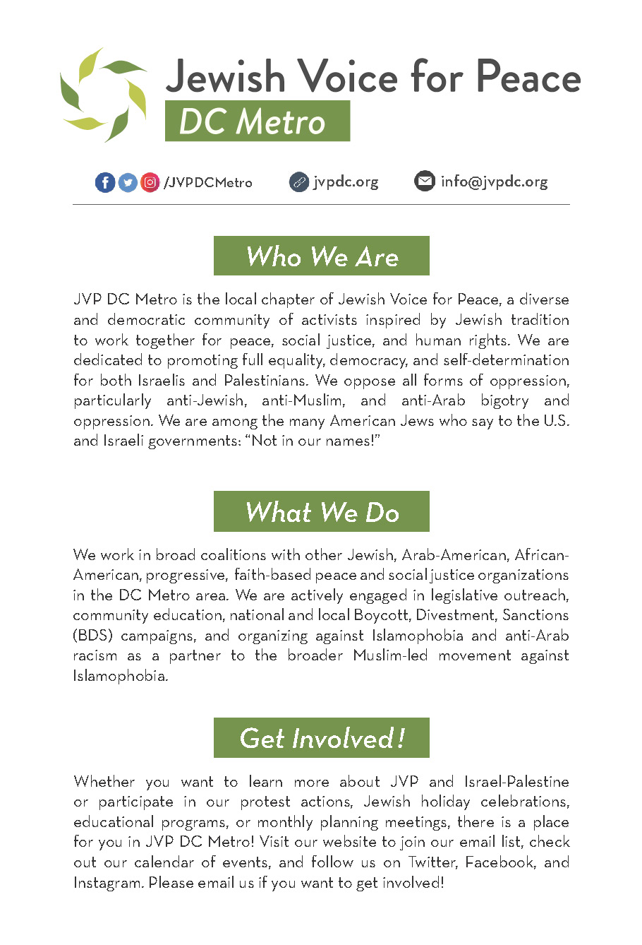 Informational Quarter Sheet