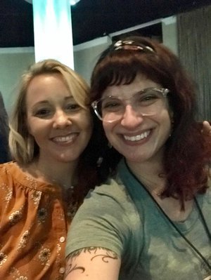 Beverly showering me with love and support in one of those UNIVERSE moments at She Recovers LA.