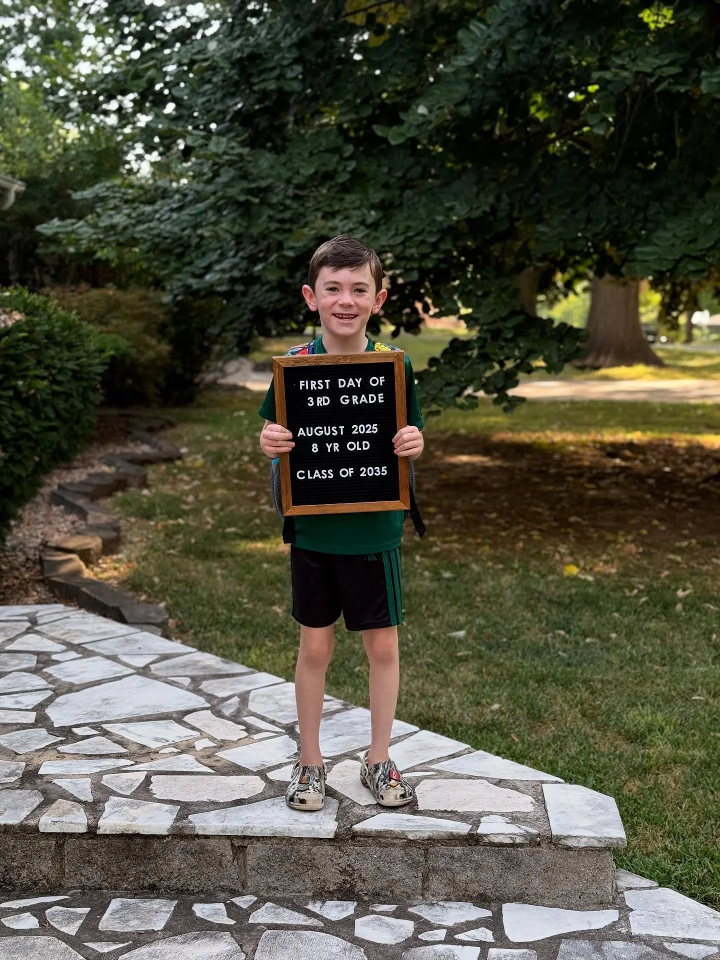 Roman&rsquo;s first day of 3rd grade 😍