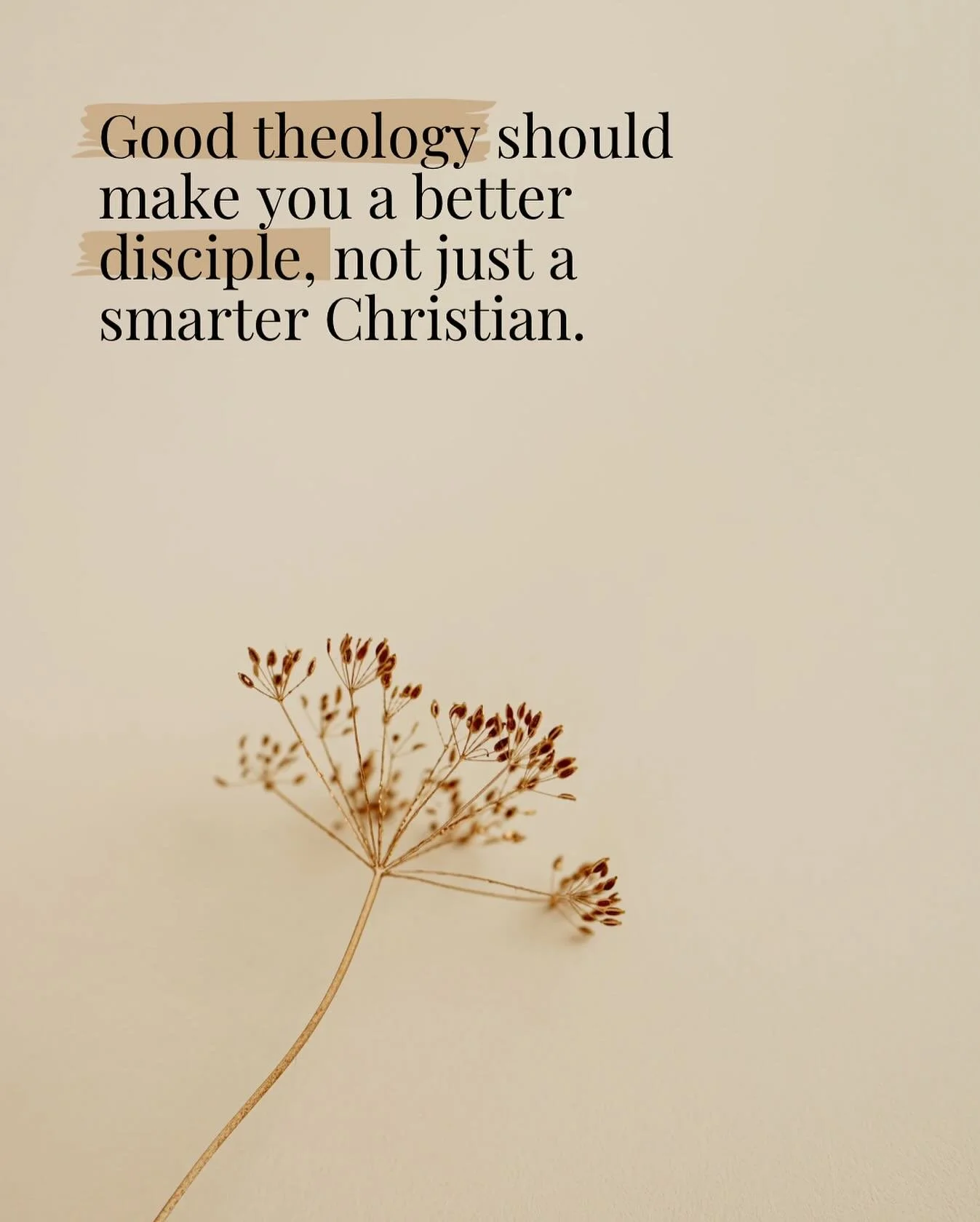 I absolutely love theology. I get excited opening my Bible, digging into commentaries, and seeing how the doctrines of our faith fit together in such a beautiful way. But if studying God doesn&rsquo;t lead us to love Him more deeply and follow Him mo
