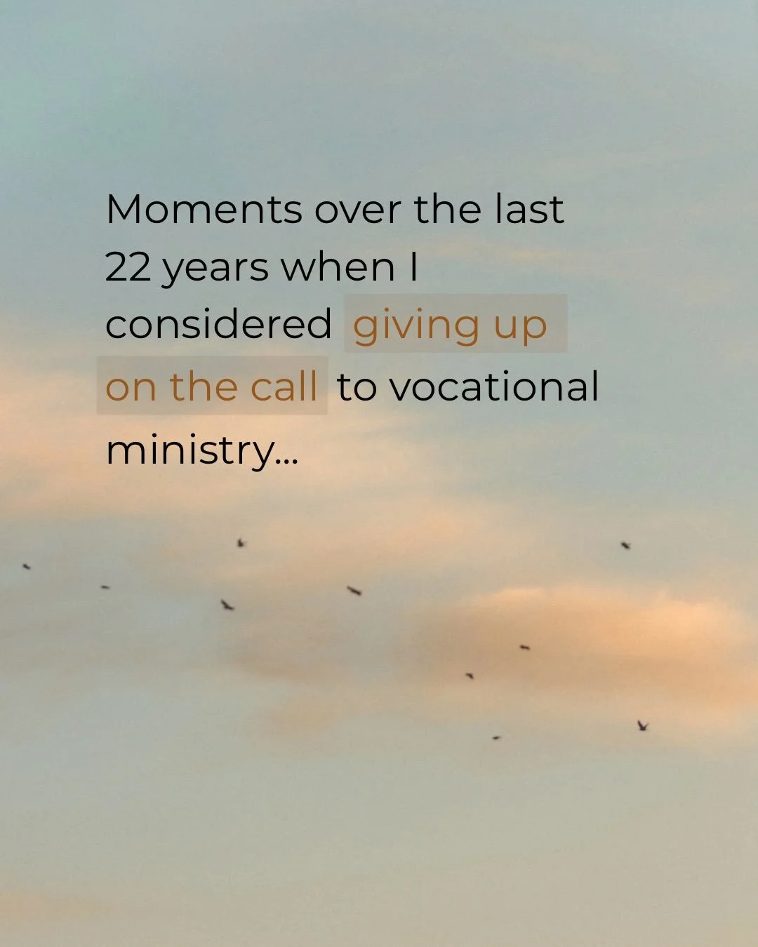 Lately, I&rsquo;ve been reflecting on my years in ministry. 

Truly God has been good to me, but ministry is not for the faint of heart. There are setbacks, opposition, and seasons when you feel incredibly alone. Times when those you trusted hurt you