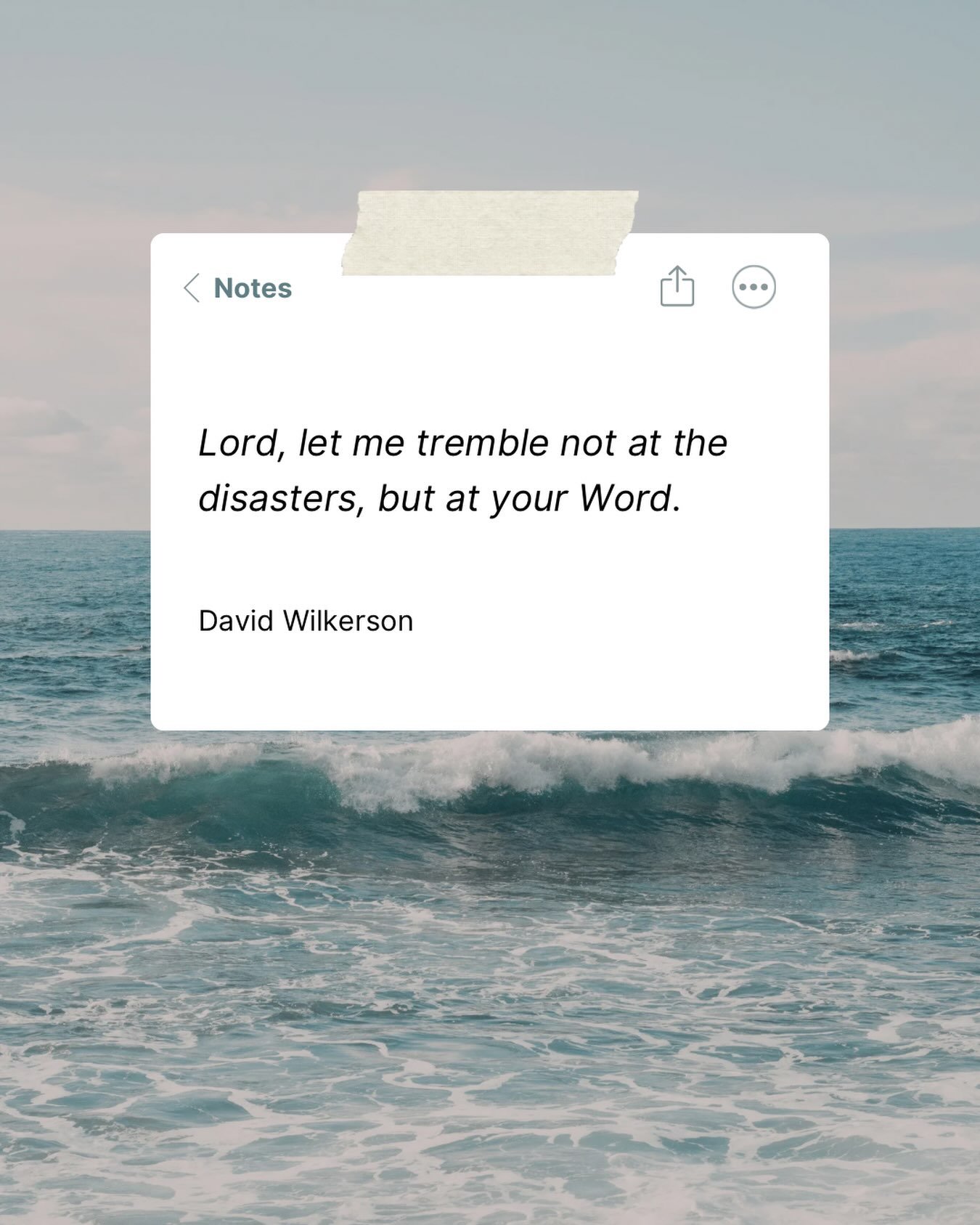 What a beautiful reminder this is! So grateful for the ministry of David Wilkerson and his family 🙌🏻