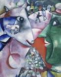 Chagall thought a village should look like this. Complete with goats.