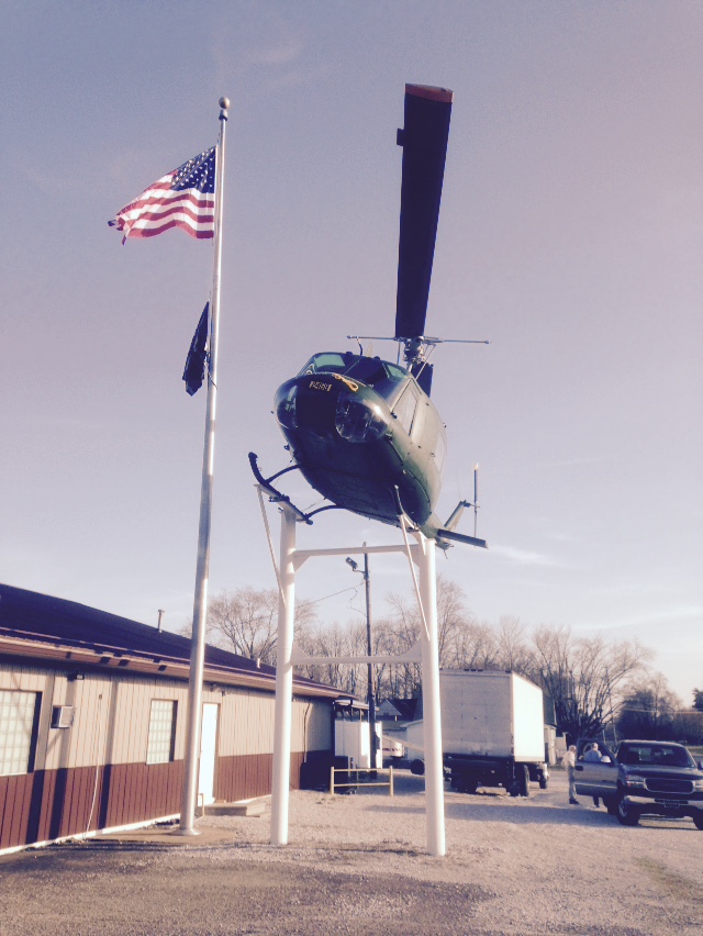 Sullivan VFW Post 2459 Huey back home and fully restored. 