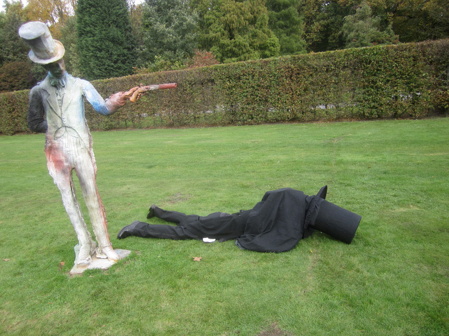 Performance: Middelheim Museum Antwerpen Belgium with Folkert De Jong + Pierre Tol 2013