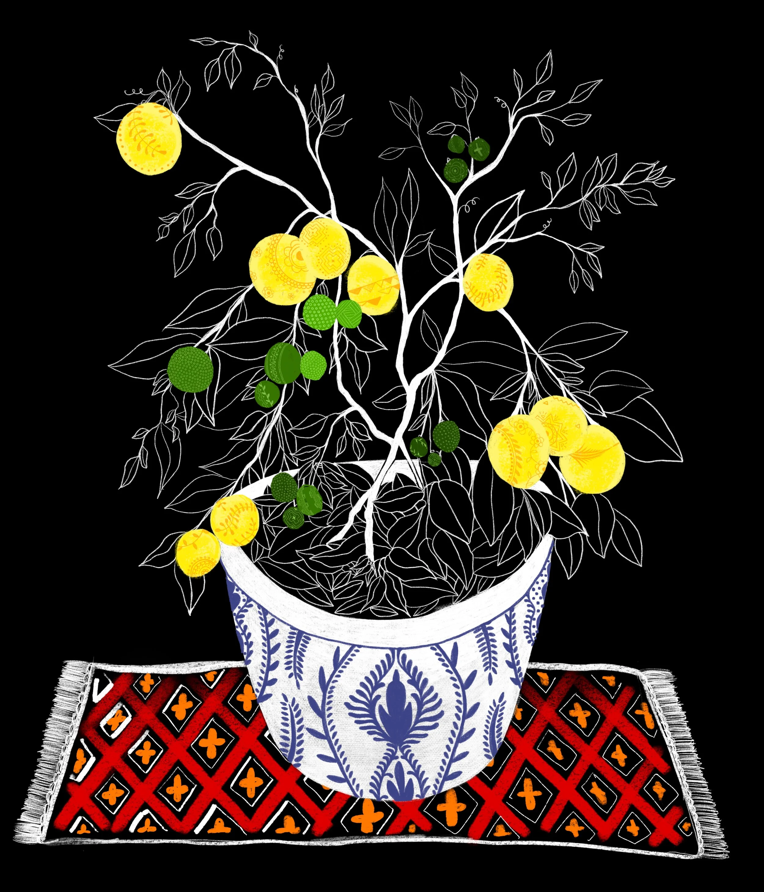 Boho Lemon Tree