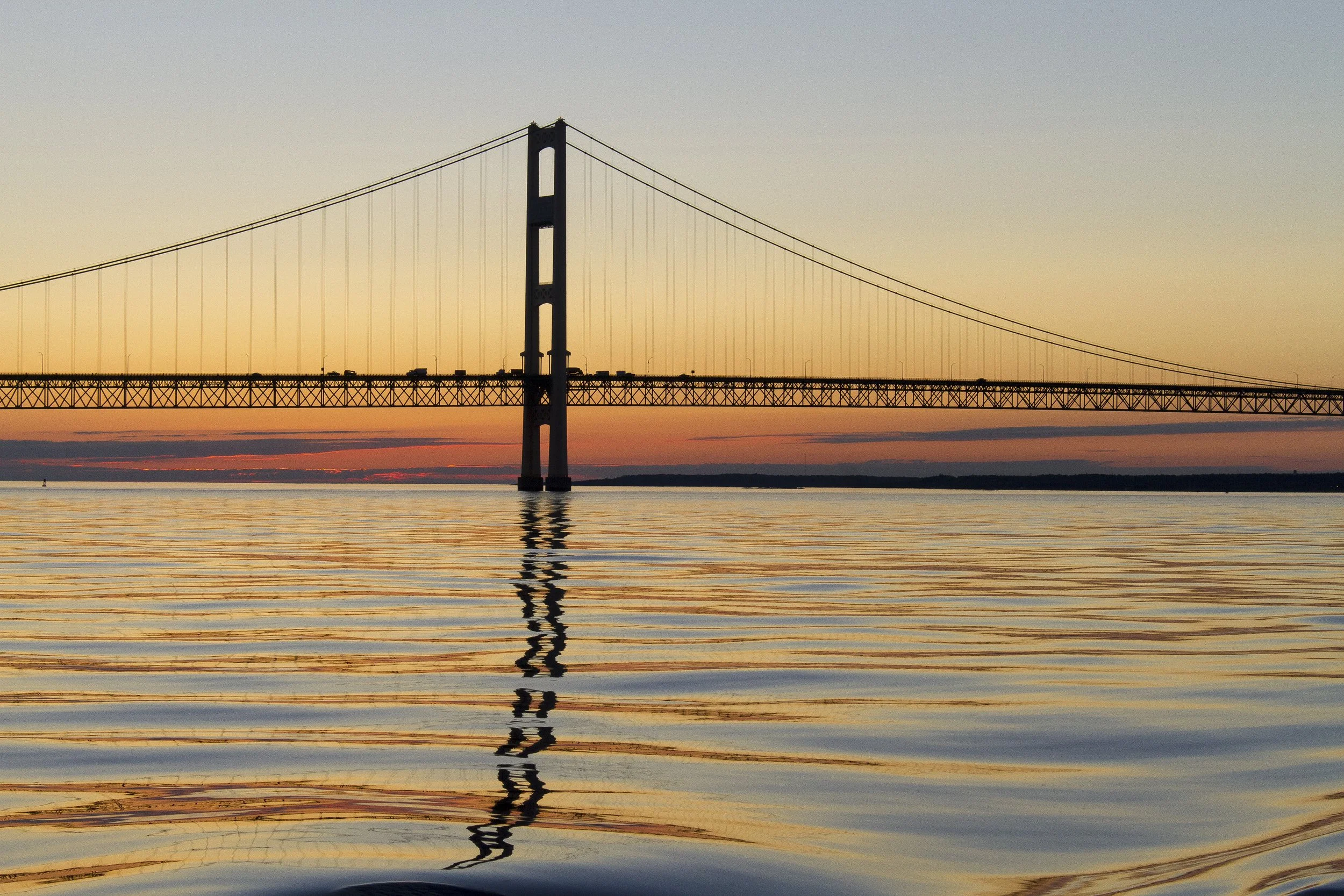 Mackinac Bridge Reflection