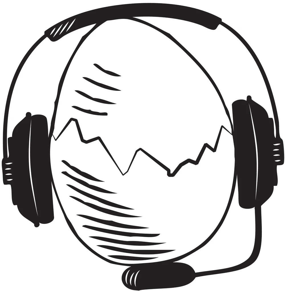 Earbuds Clipart Black And White School